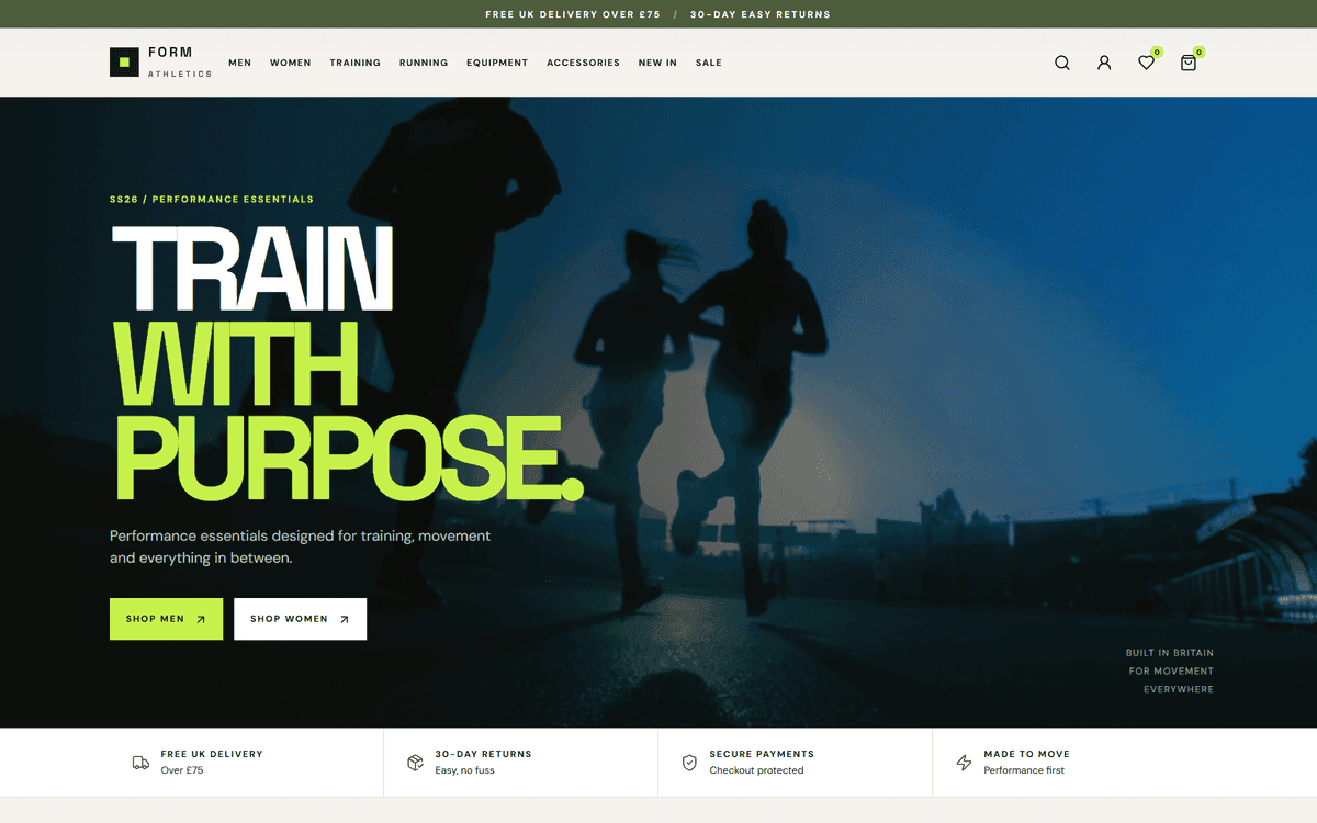 Form Athletics — Gym & Activewear Store