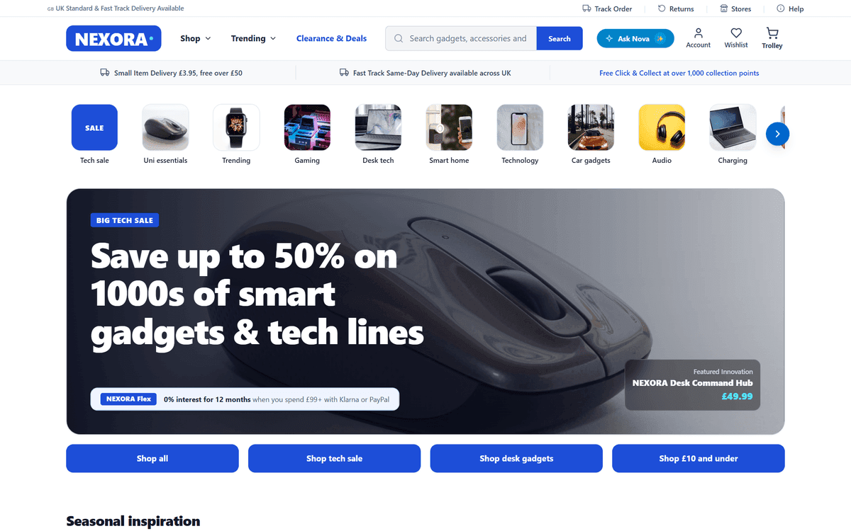 Nexora — Smart Gadgets & Tech Store